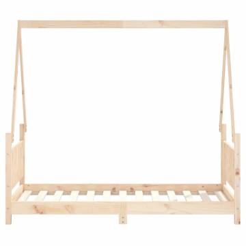 Kids Bed Frame 80x160 cm Solid Wood Pine - Fun & Sturdy Design