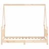 Kids Bed Frame 80x160 cm Solid Wood Pine - Fun & Sturdy Design