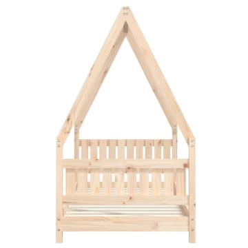 Kids Bed Frame 80x160 cm Solid Wood Pine - Fun & Sturdy Design