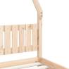 Kids Bed Frame 80x160 cm Solid Wood Pine - Fun & Sturdy Design