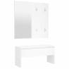 Stylish Hallway Furniture Set in White Engineered Wood