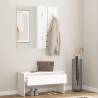 Stylish Hallway Furniture Set in White Engineered Wood