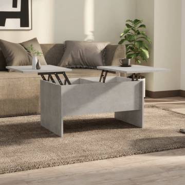 Concrete Grey Coffee Table - Stylish & Functional Design