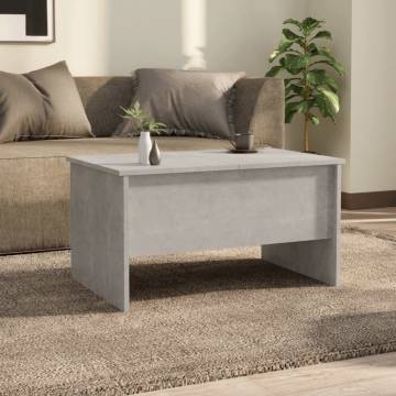 Concrete Grey Coffee Table - Stylish & Functional Design