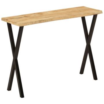 Console Table with Live Edge - Solid Wood Mango | Hipo Market