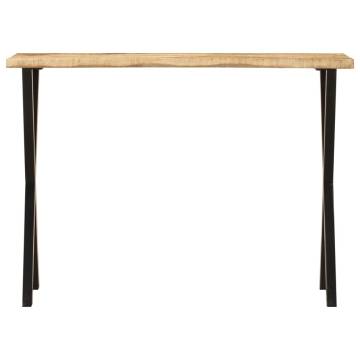 Console Table with Live Edge - Solid Wood Mango | Hipo Market