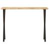 Console Table with Live Edge - Solid Wood Mango | Hipo Market