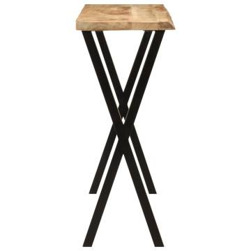 Console Table with Live Edge - Solid Wood Mango | Hipo Market