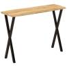 Console Table with Live Edge - Solid Wood Mango | Hipo Market