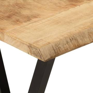 Console Table with Live Edge - Solid Wood Mango | Hipo Market