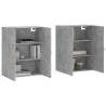 Wall Mounted Cabinets 2 pcs - Concrete Grey | Hipomarket