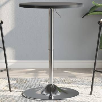 Bar Table Base 45x90 cm - Elegant Chromed Steel Design