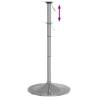 Bar Table Base 45x90 cm - Elegant Chromed Steel Design