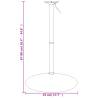 Bar Table Base 45x90 cm - Elegant Chromed Steel Design