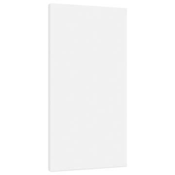 Stretched Canvases - 12 pcs White Fabric & Solid Pine Wood