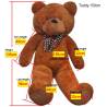 XXL Soft Plush Teddy Bear Toy - Cuddle Friend 135 cm Brown