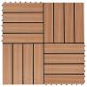 22 Pcs WPC Decking Tiles 30x30cm - Durable & Stylish