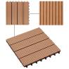 22 Pcs WPC Decking Tiles 30x30cm - Durable & Stylish