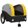 Bike Trailer Black & Yellow | 45kg Iron Cargo Cart