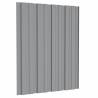 Roof Panels 12 pcs Galvanised Steel Grey 60x45 cm - Hipo Market