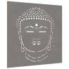 Corten Steel Buddha Head Garden Wall Decoration - 55x55 cm