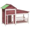 Dog Kennel Mocha - Solid Pine Wood 143x60.5x109 cm