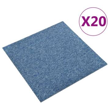 Carpet Floor Tiles - 20 pcs 5 m² Blue | HipoMarket