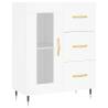 Stylish Highboard White 69.5x34x180 cm - Hipomarket