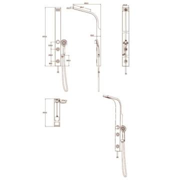 SCHÜTTE SANSIBAR Stainless Steel Shower Panel for Your Bathroom