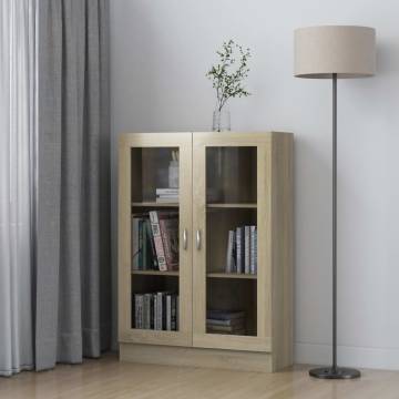 Vitrine Cabinet Sonoma Oak - Stylish Engineered Wood Storage