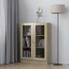 Vitrine Cabinet Sonoma Oak 82.5x30.5x115 cm Engineered Wood Colour sonoma oak Quantity in Package 1 Height 115 cm 