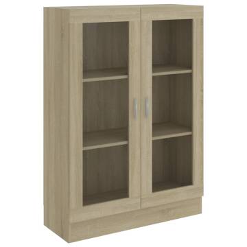 Vitrine Cabinet Sonoma Oak - Stylish Engineered Wood Storage