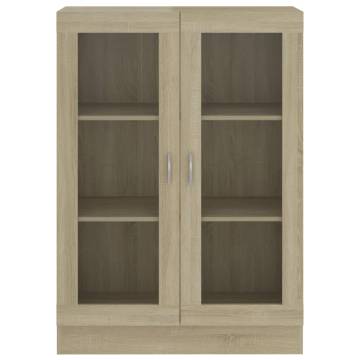 Vitrine Cabinet Sonoma Oak - Stylish Engineered Wood Storage