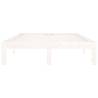 White Solid Wood Pine Bed Frame 120x200 cm - Modern Design