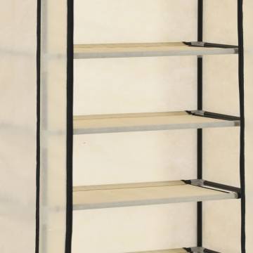 Shoe Cabinet with Cover Cream - 57x29x162 cm | HipoMarket