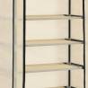 Shoe Cabinet with Cover Cream - 57x29x162 cm | HipoMarket