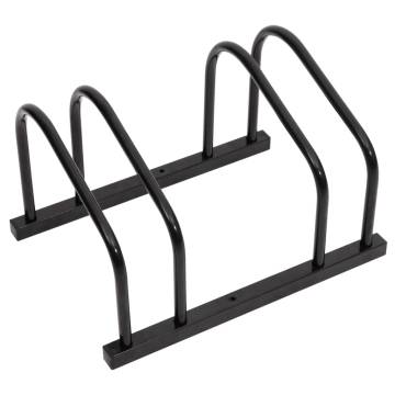 Durable Black Steel Bike Rack for 2 Bikes | Hipo Market