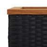 Planter Black 80x40x40 cm Poly Rattan - Durable & Stylish