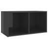 Stylish High Gloss Grey TV Cabinets - 2 pcs | Hipo Market