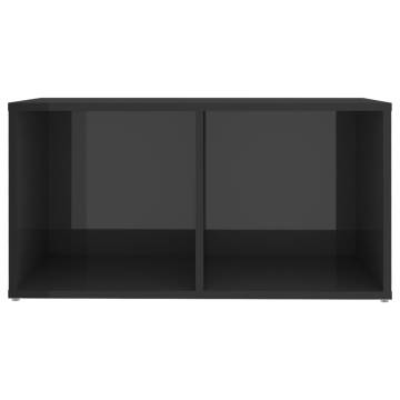 Stylish High Gloss Grey TV Cabinets - 2 pcs | Hipo Market