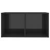 Stylish High Gloss Grey TV Cabinets - 2 pcs | Hipo Market