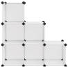 Storage Cube Organiser - 6 Transparent PP Cubes for Easy Storage