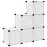 Storage Cube Organiser - 6 Transparent PP Cubes for Easy Storage