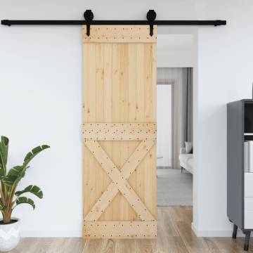 NARVIK 80x210 cm Solid Wood Pine Door - Stylish & Secure