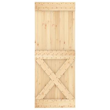 NARVIK 80x210 cm Solid Wood Pine Door - Stylish & Secure