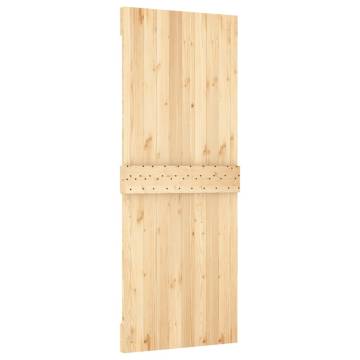 NARVIK 80x210 cm Solid Wood Pine Door - Stylish & Secure