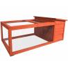 FLAMINGO Rabbit Hutch Atto 120x65x51 cm - Perfect for Your Pet