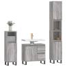 3 Piece Grey Sonoma Bathroom Furniture Set | Stylish & Durable