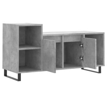 Stylish Concrete Grey TV Cabinet | 100x35x55 cm