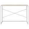 Stylish White and Oak Computer Desk - 110x60x70 cm